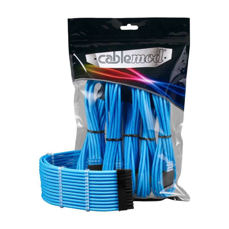 CableMod Pro ModMesh 12VHPWR to 3x PCI-e 45cm Extension Kit - Blue - كابل
